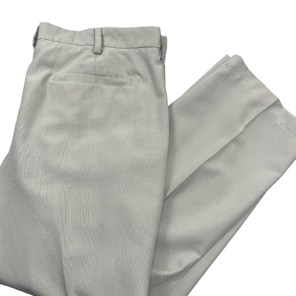 Izod Golf Performx 40‎ x 32 Beige Plaid 100% Polyester Pockets - Picture 1 of 6